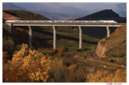 Ave train through Spain