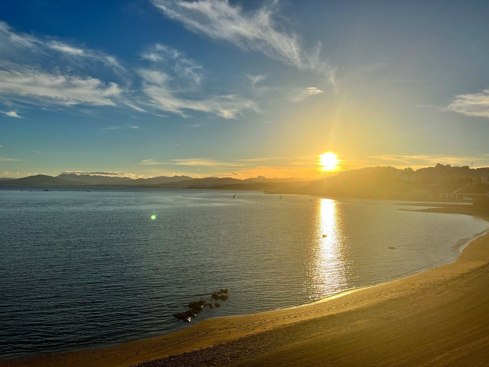Beach in Ceuta, Spain