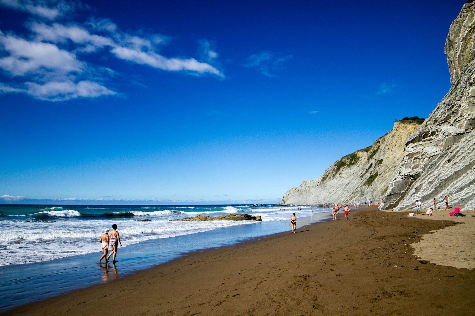 Beach in Zumaia Spain 